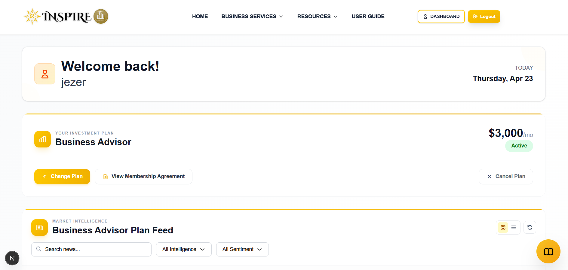 User Dashboard